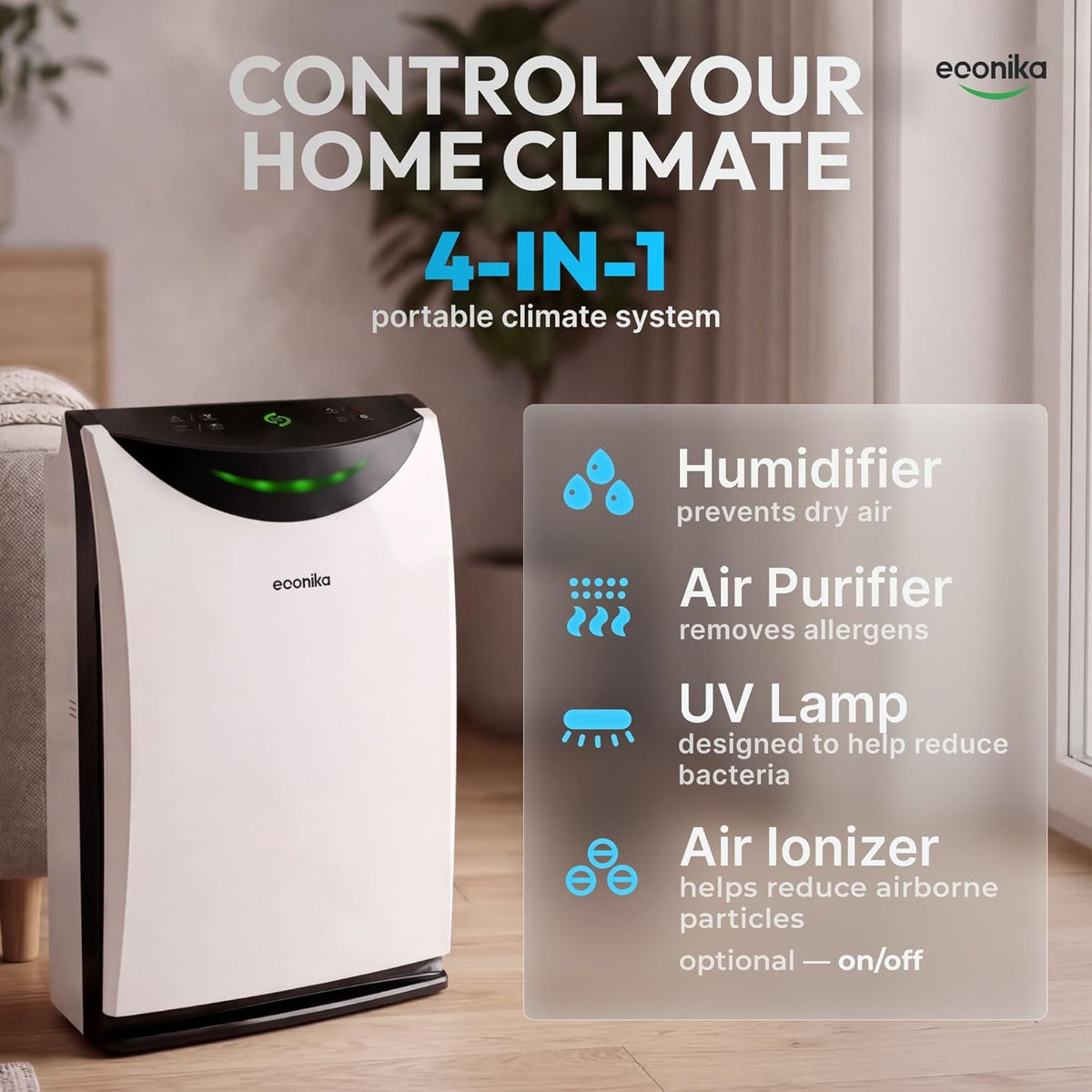 Luxlaria Ultrasonic Humidifier β detail shot