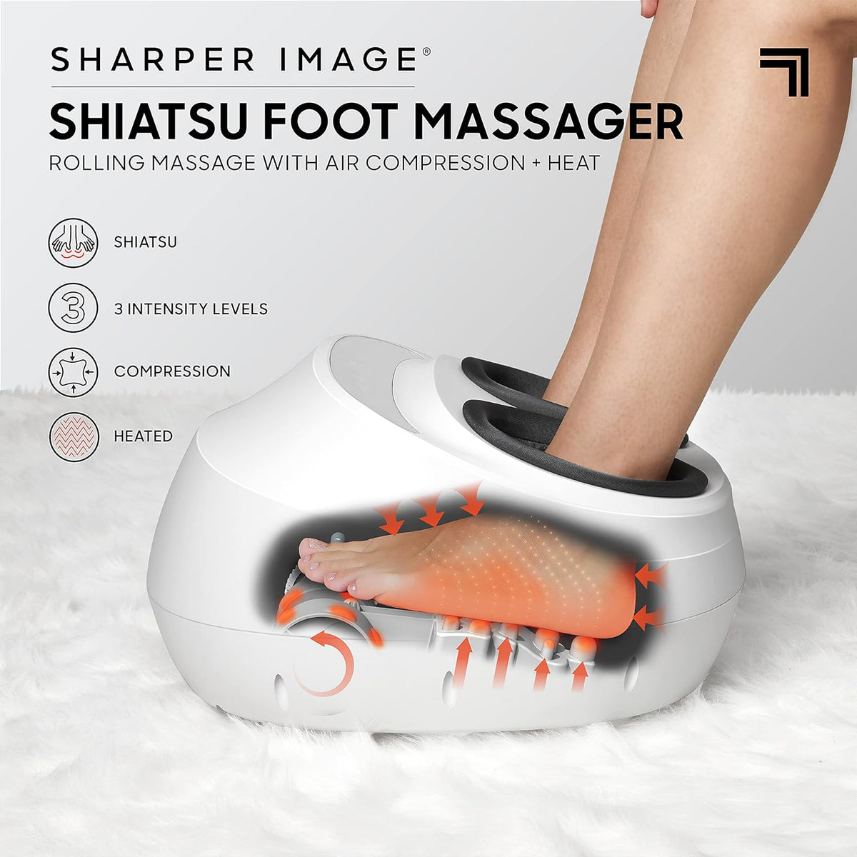 Luxlaria Shiatsu Foot & Calf Massager β detail shot