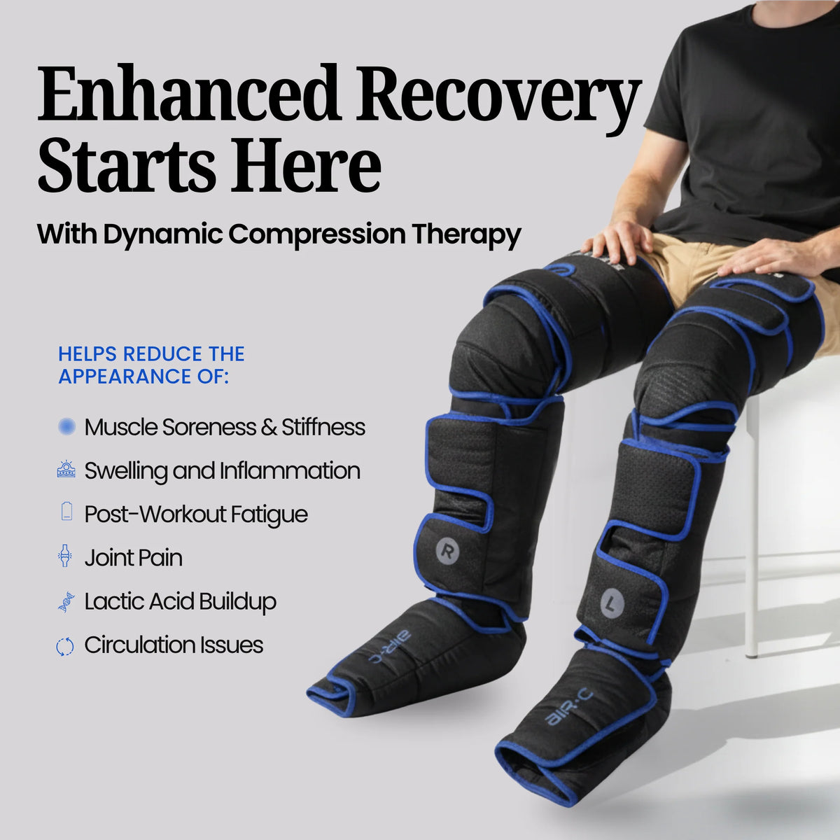 Luxlaria Air C Leg Massager β detail shot