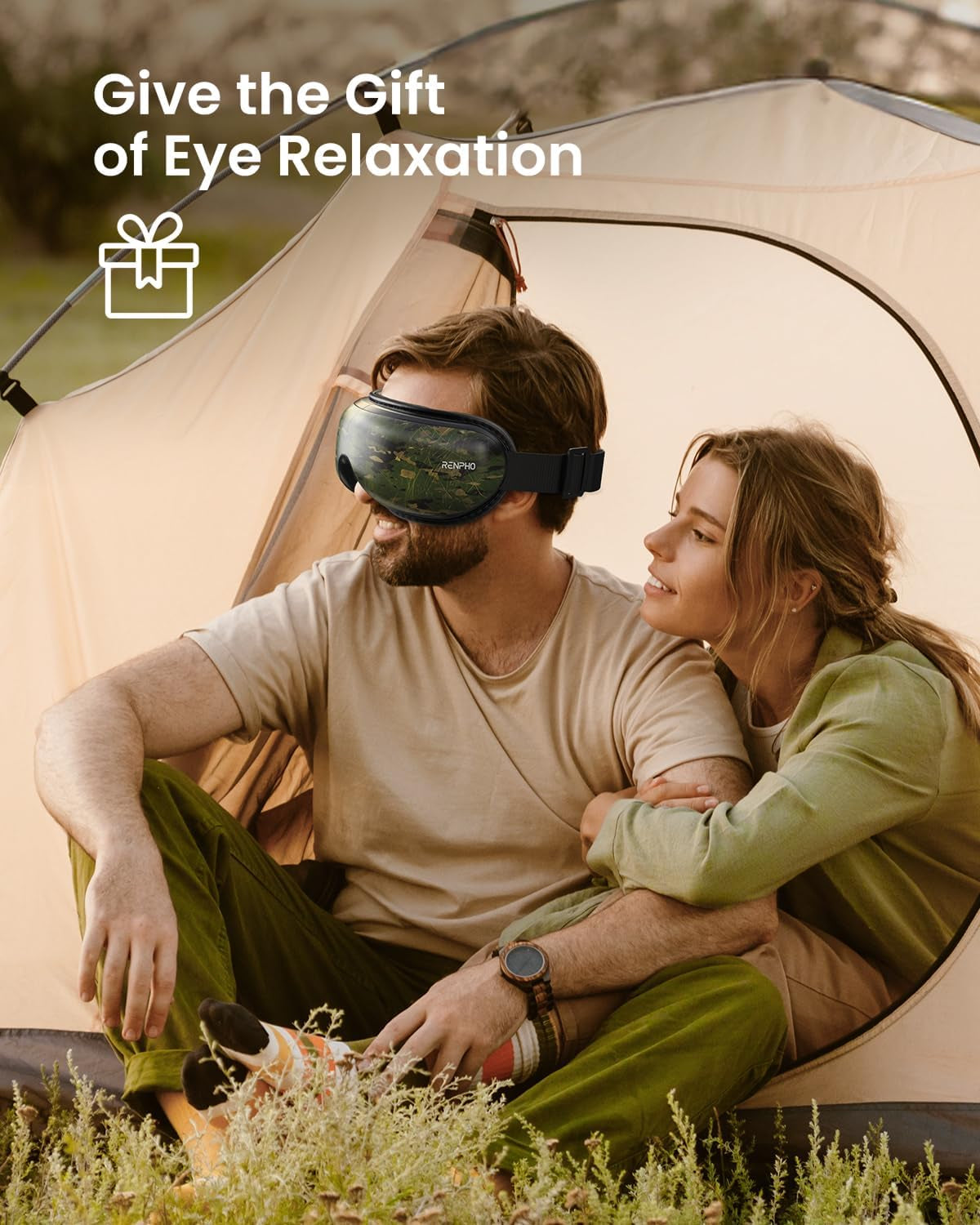 Luxlaria Heated Eye Massager — detail shot