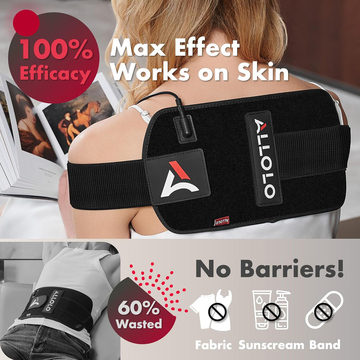 Luxlaria Red Light Therapy for Body — detail shot