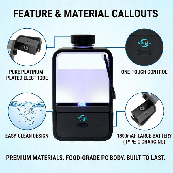 Luxlaria Hydrogen Rich Water Bottle SDF-7861