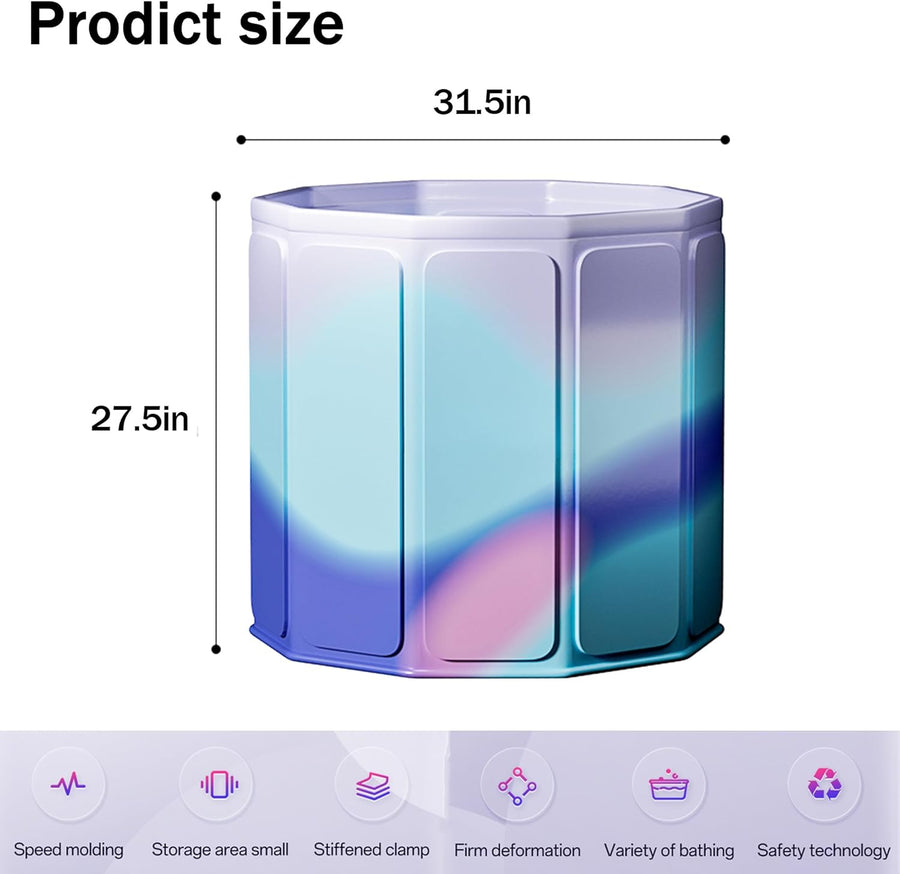 Luxlaria Portable Therapy Tub | Aurora Purple