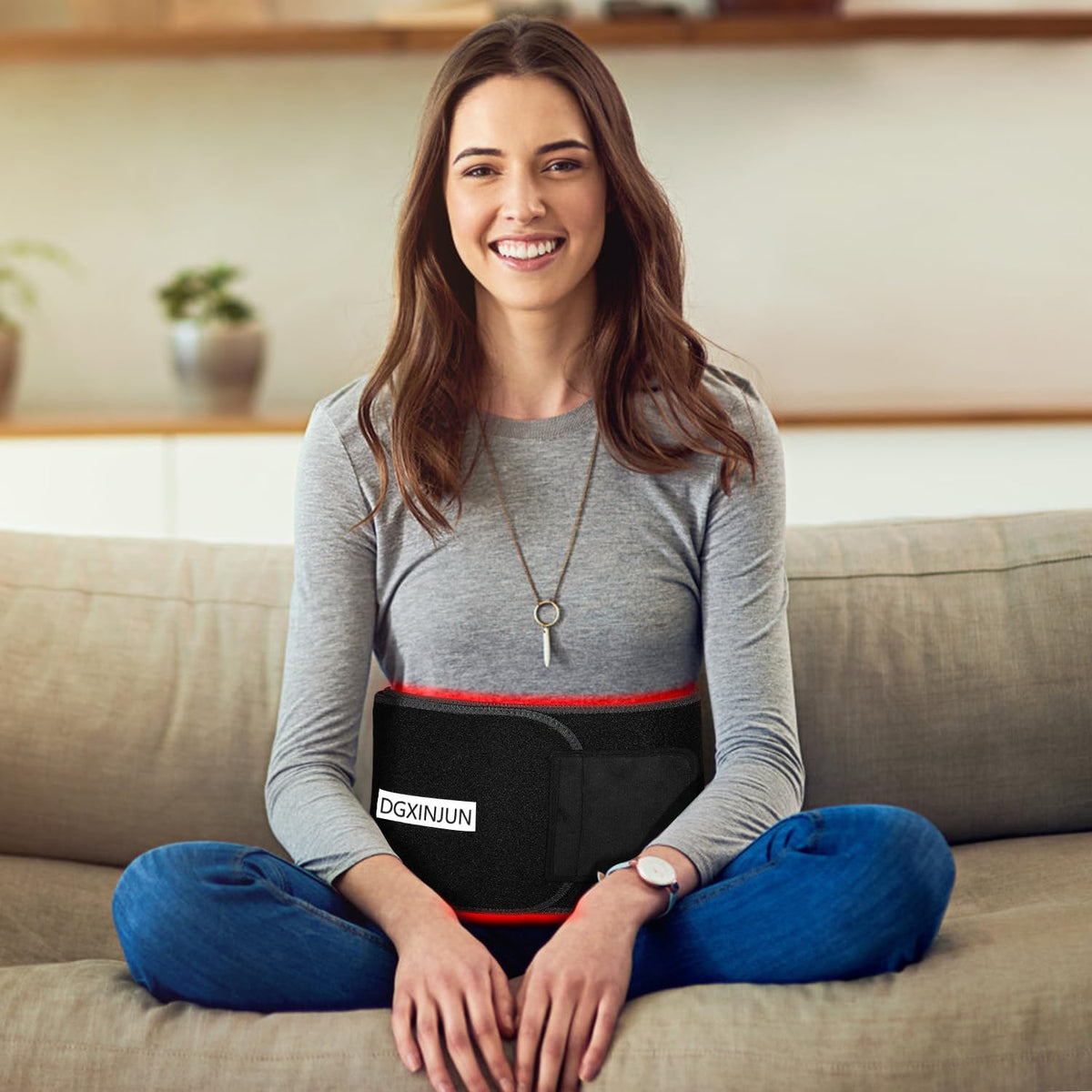 Luxlaria Red Light Therapy Belt for Body — detail shot