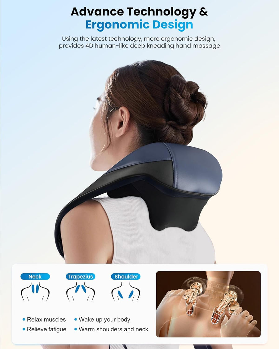 Luxlaria Cordless Neck & Shoulder Massager | FSA/HSA Eligible