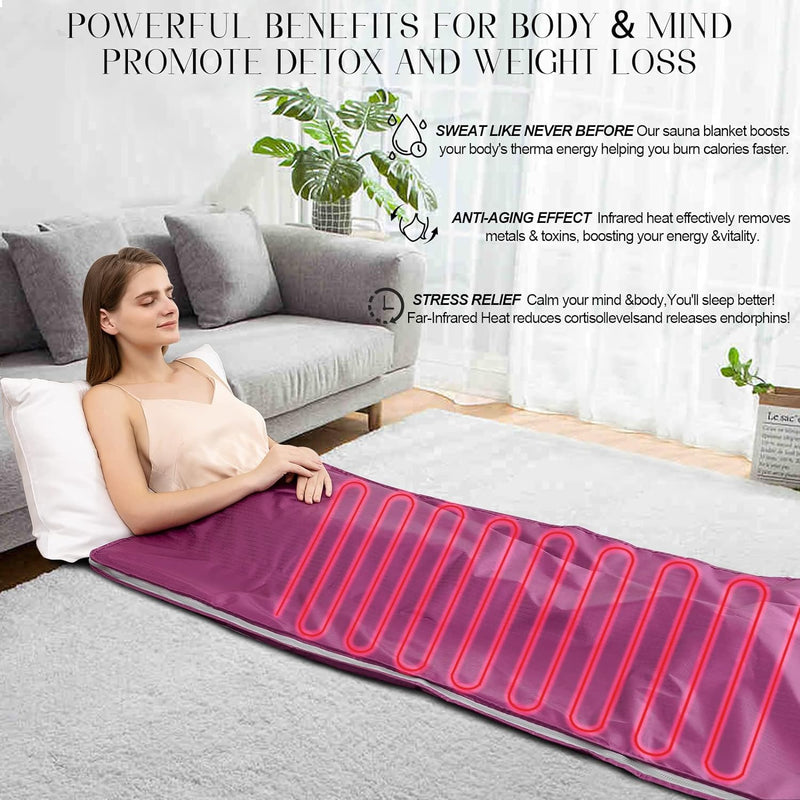Luxlaria Infrared Sauna Blanket | Standard Purple