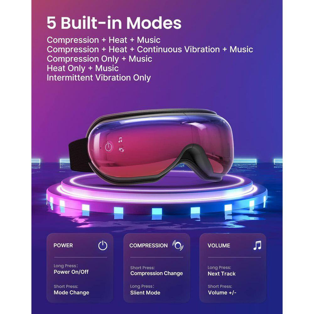 Luxlaria Heated Eye Massager — detail shot