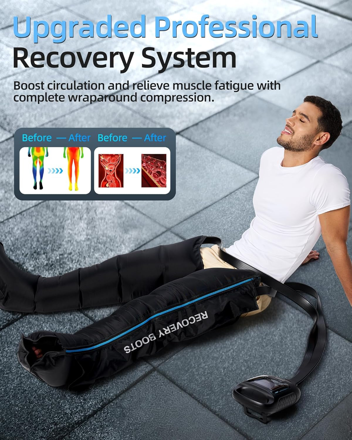 Luxlaria Leg Compression Recovery System — detail shot