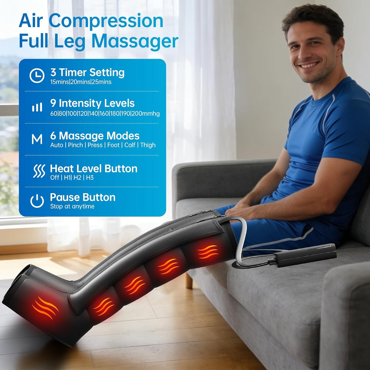 Luxlaria Leg Compression Recovery System — detail shot